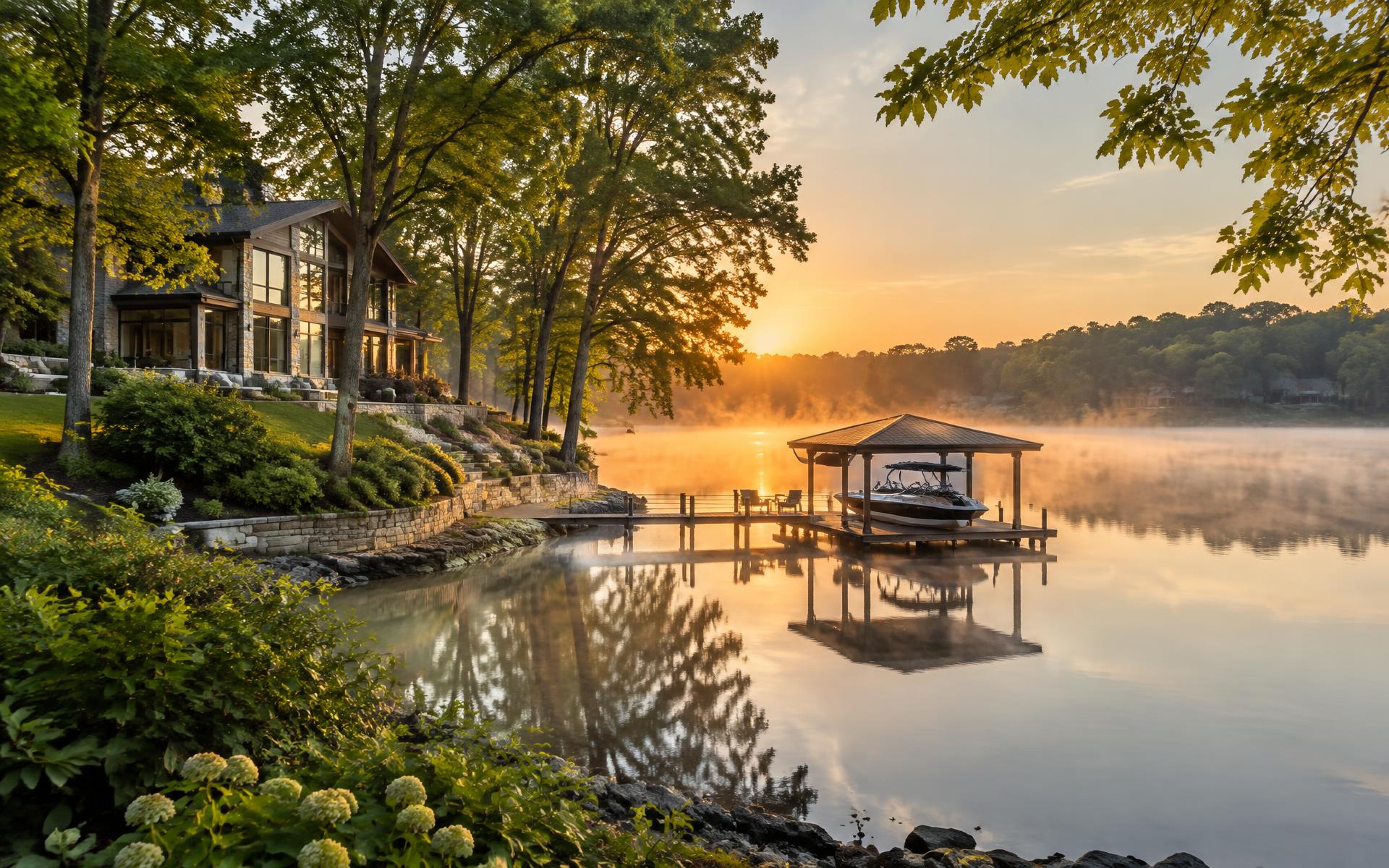 Luxury lakefront estate on Lake Norman in Mooresville North Carolina