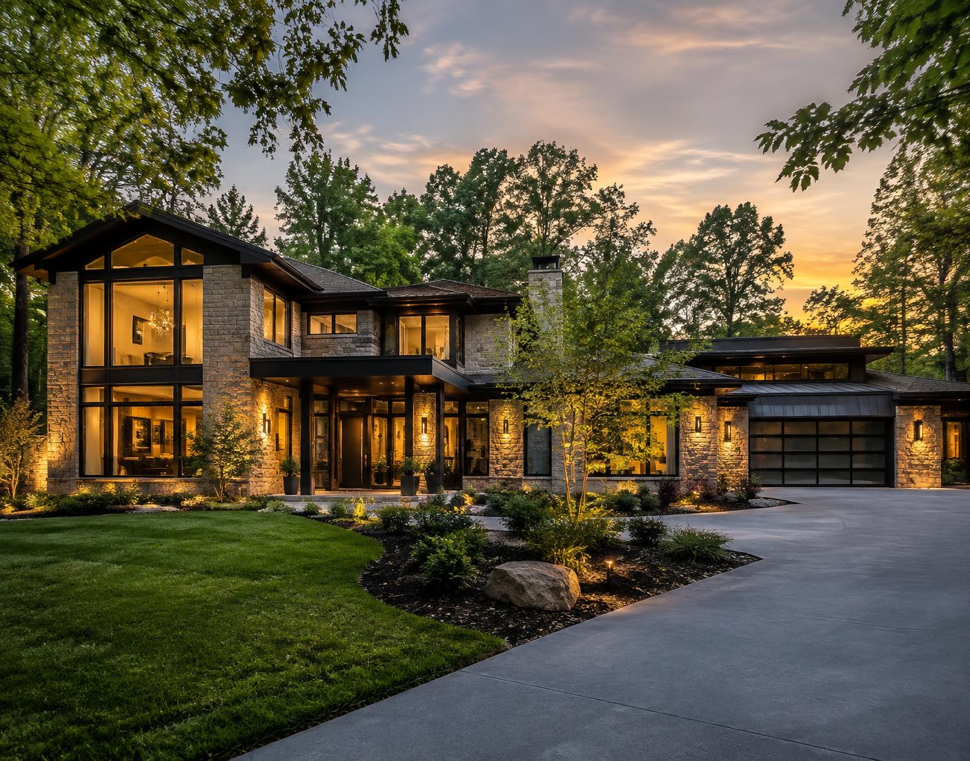 Luxury custom home on the Lake Norman shoreline in Mooresville NC